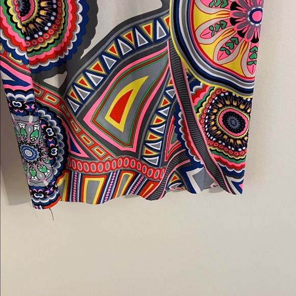 Wide-legged palazzo pants with colorful geometric patterns Size M - Picture 3 of 10